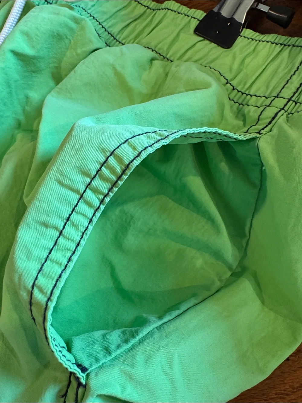 Nautica Neon Lime Green Men's Swim Shorts